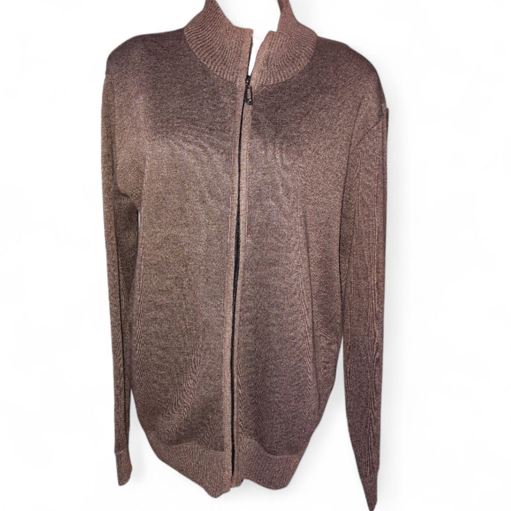 TRUE ROCK Brown Cardigan Sweater